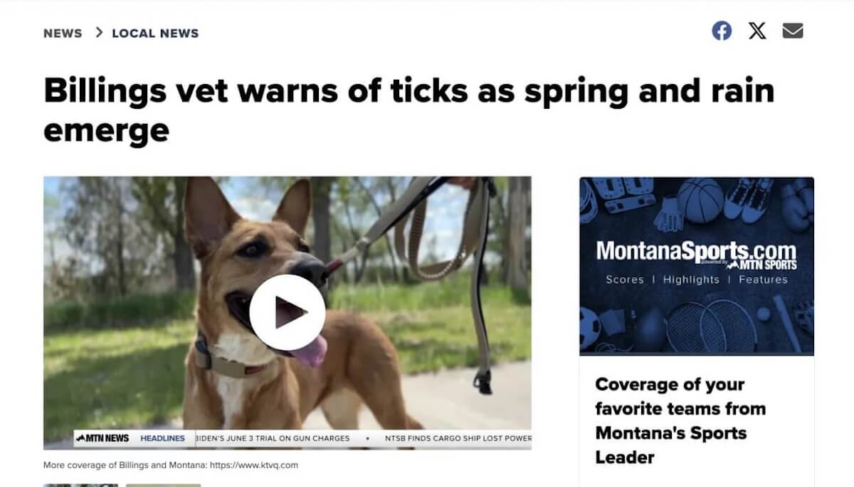 News article for Billings Animal Family hospital 2